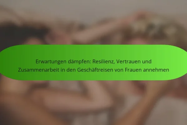 Erwartungen dämpfen: Resilienz, Vertrauen und Zusammenarbeit in den Geschäftreisen von Frauen annehmen