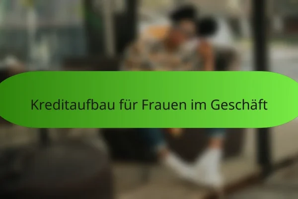 Kreditaufbau für Frauen im Geschäft